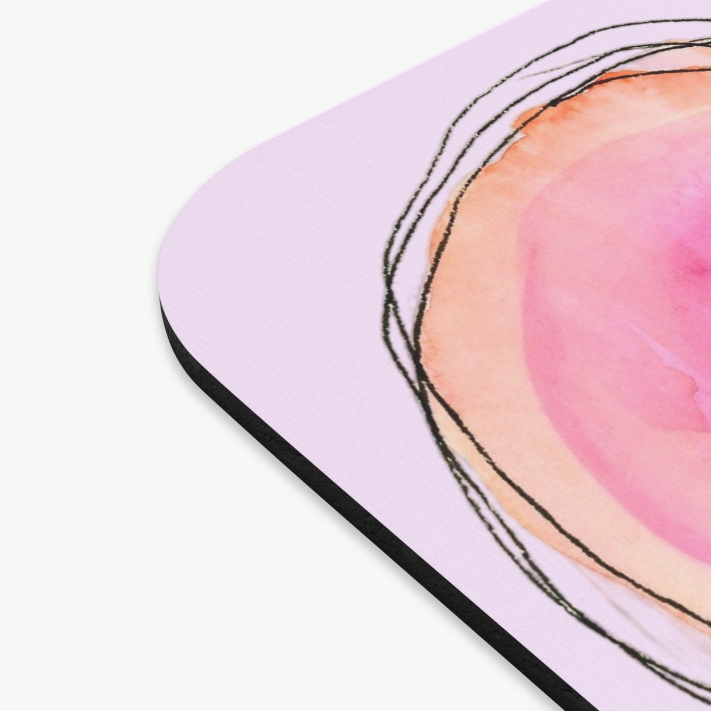 Heart with Rose Mouse Pad (Rectangle)