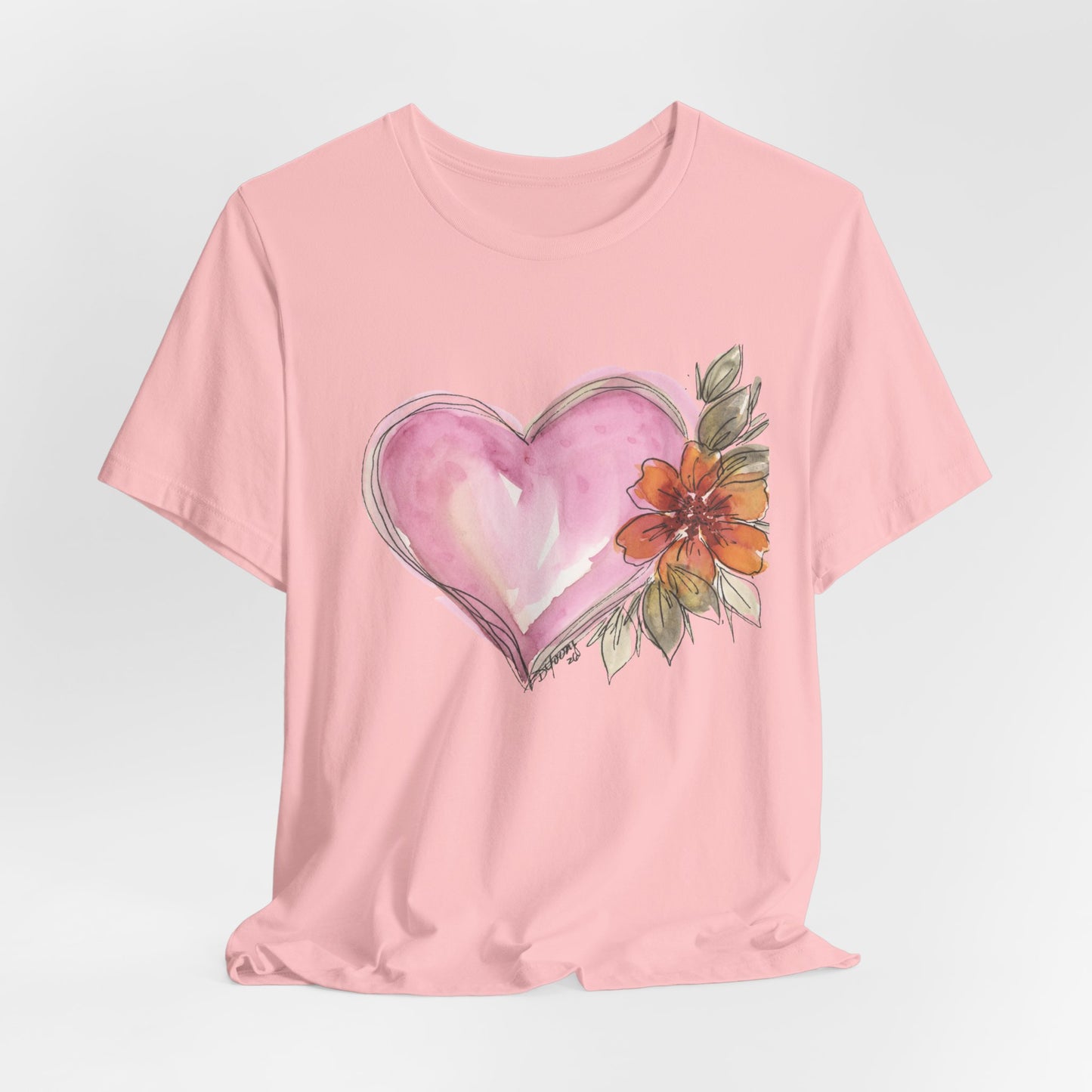 Heart Unisex Jersey Short Sleeve Tee