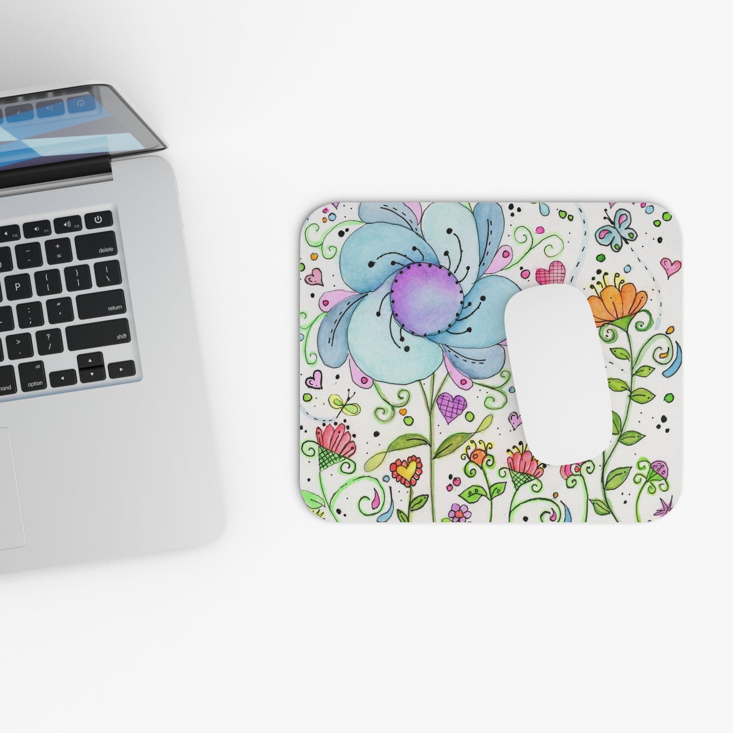 Garden Doodle Mouse Pad (Rectangle)