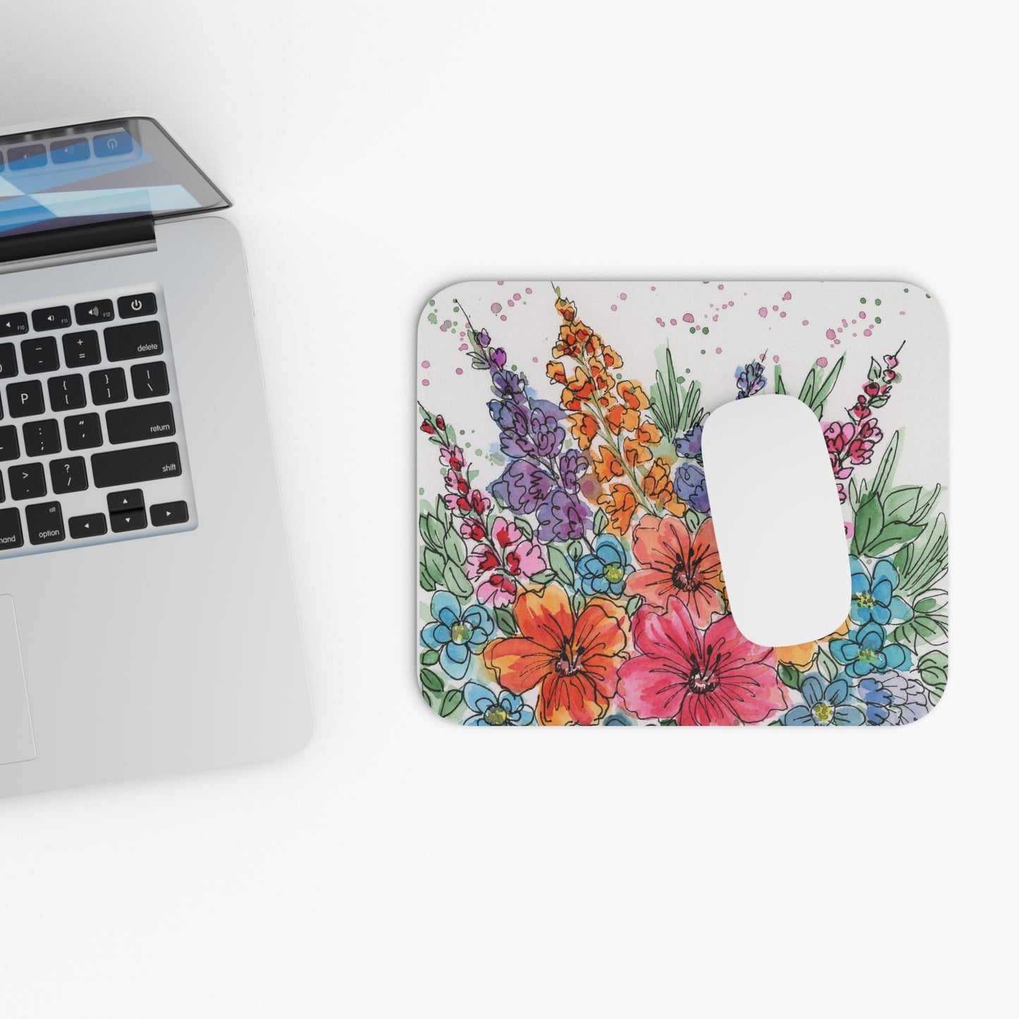 Flower Mouse Pad (Rectangle)