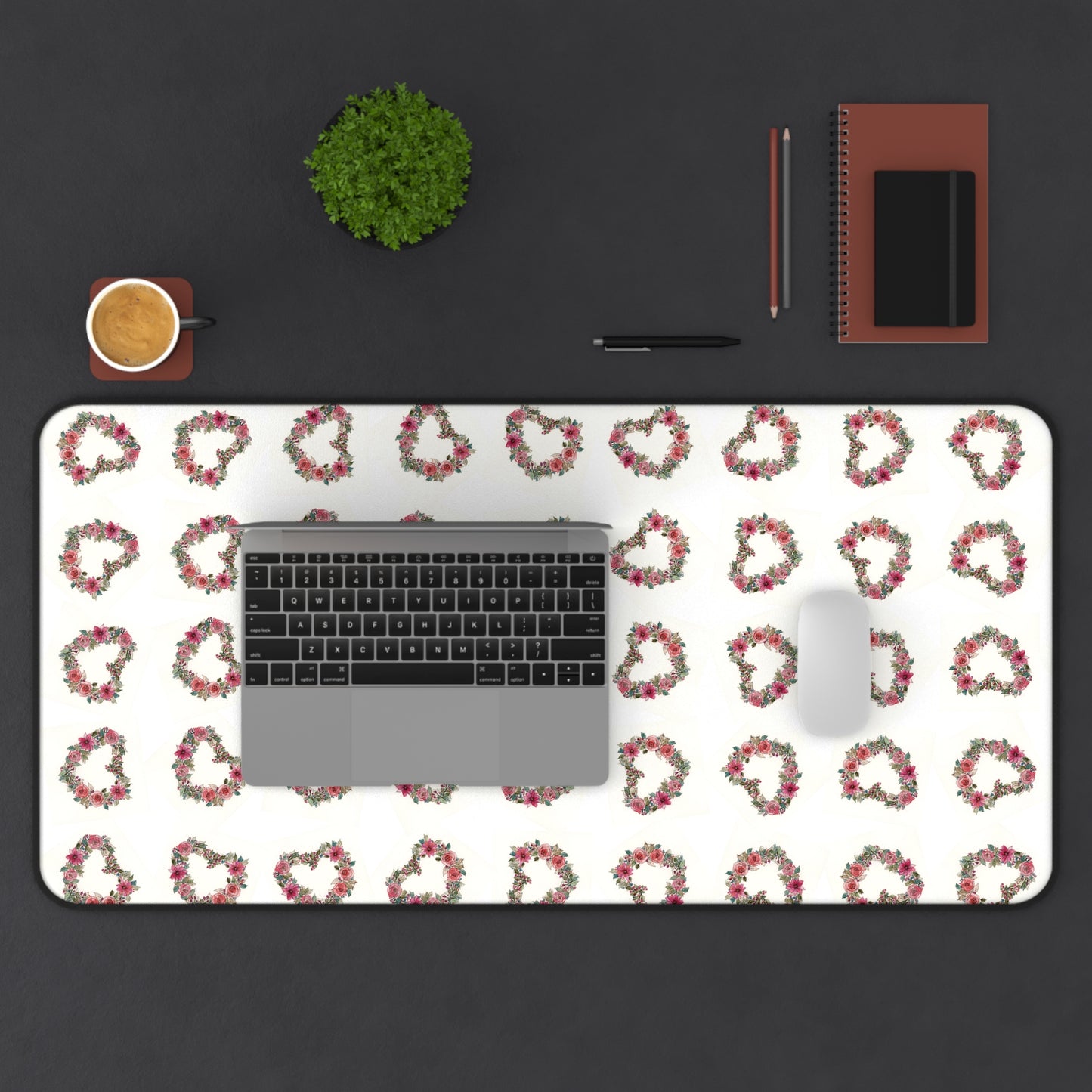 Hearts 2 Desk Mat