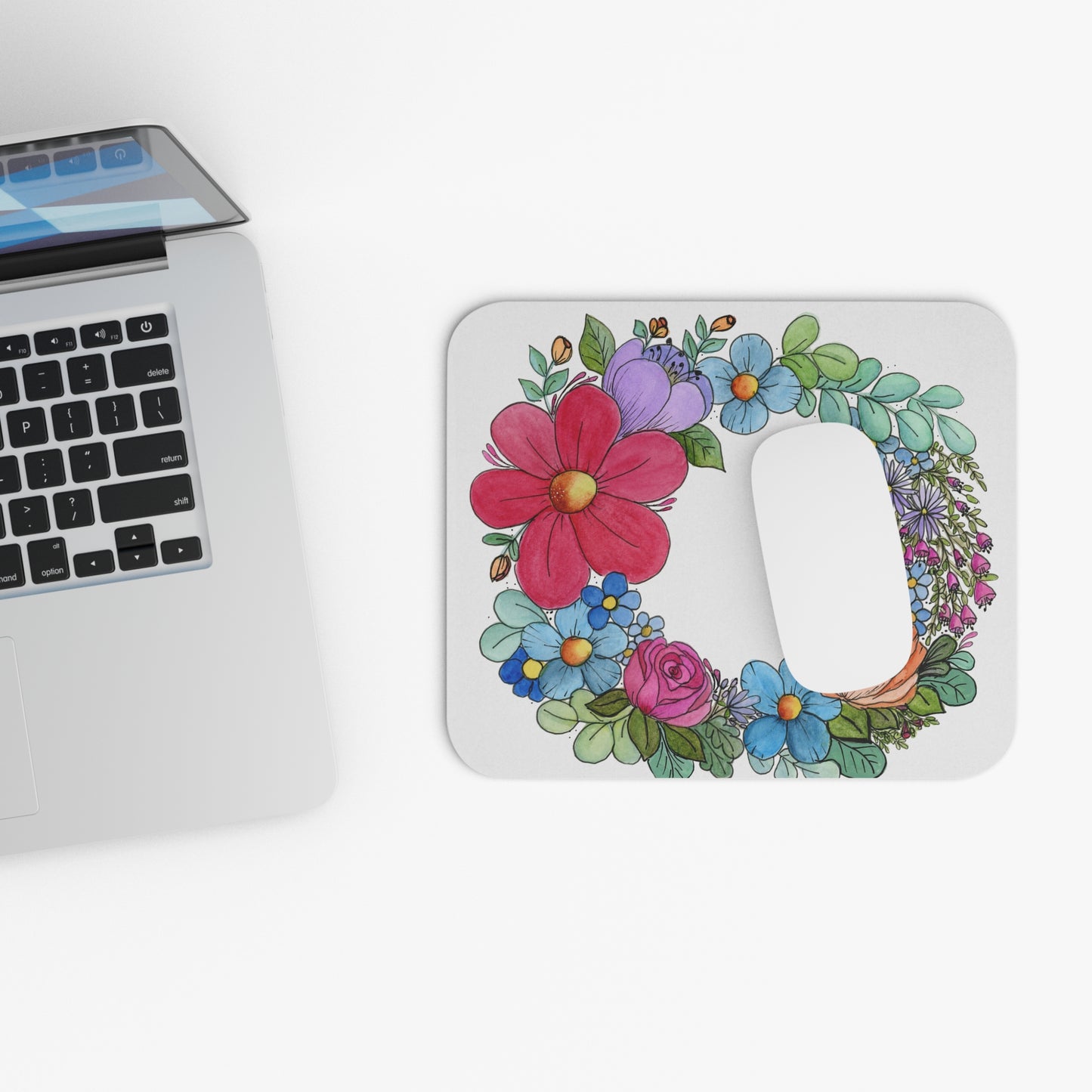 I Heart Wreath Mouse Pad (Rectangle)