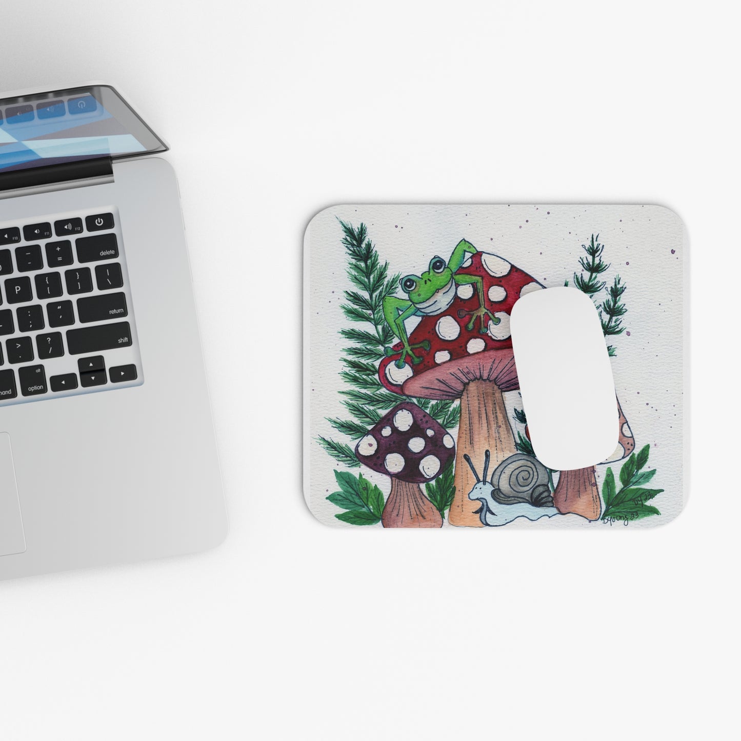 Frog and Mushroom Mouse Pad (Rectangle)