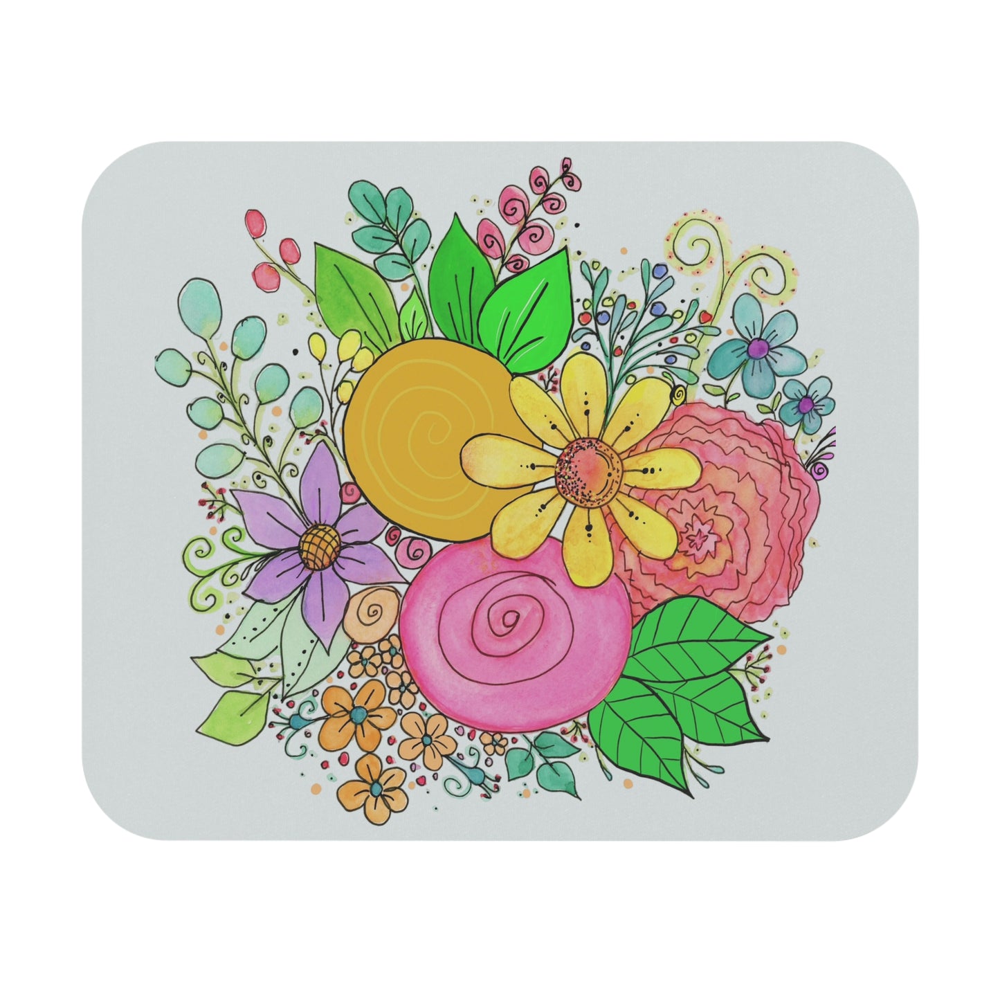 Bright Flower Mouse Pad (Rectangle)