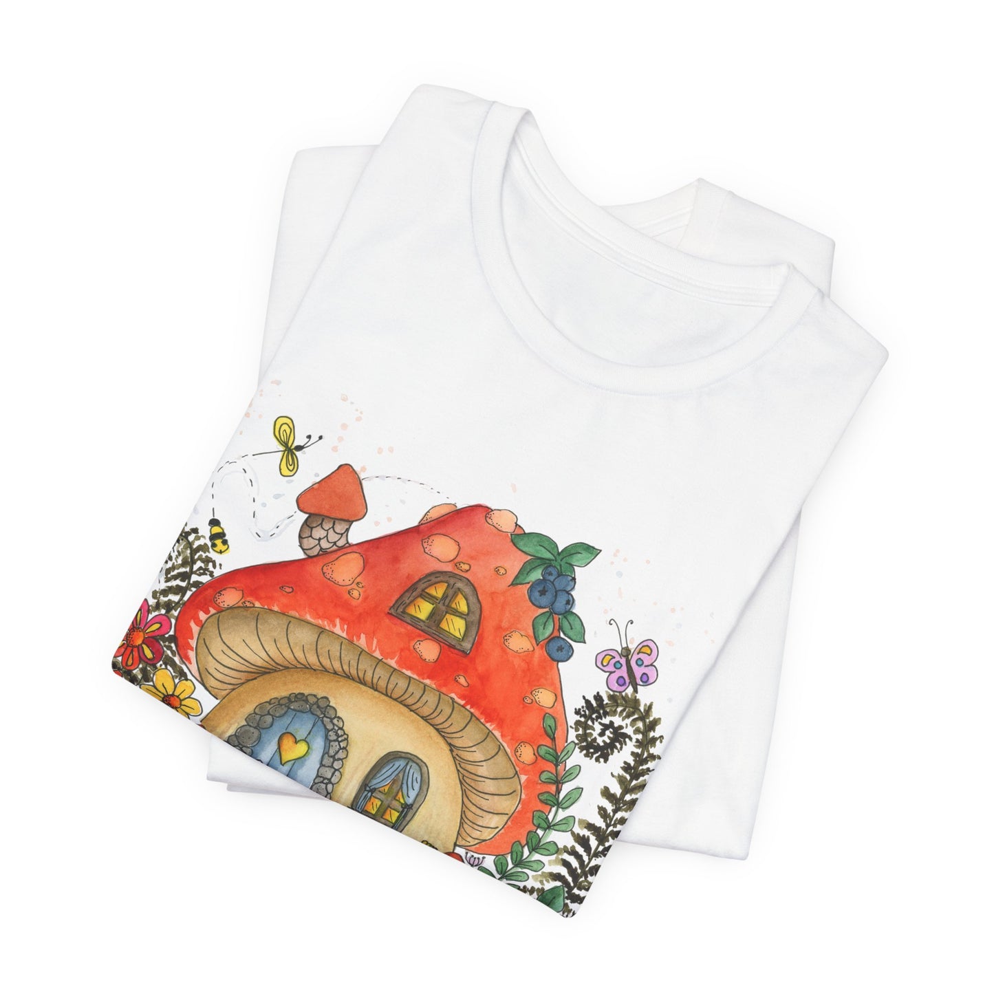 I Heart Mushroom House Short Sleeve Tee