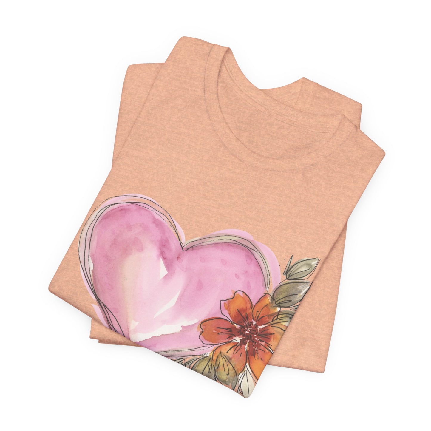 Heart Unisex Jersey Short Sleeve Tee