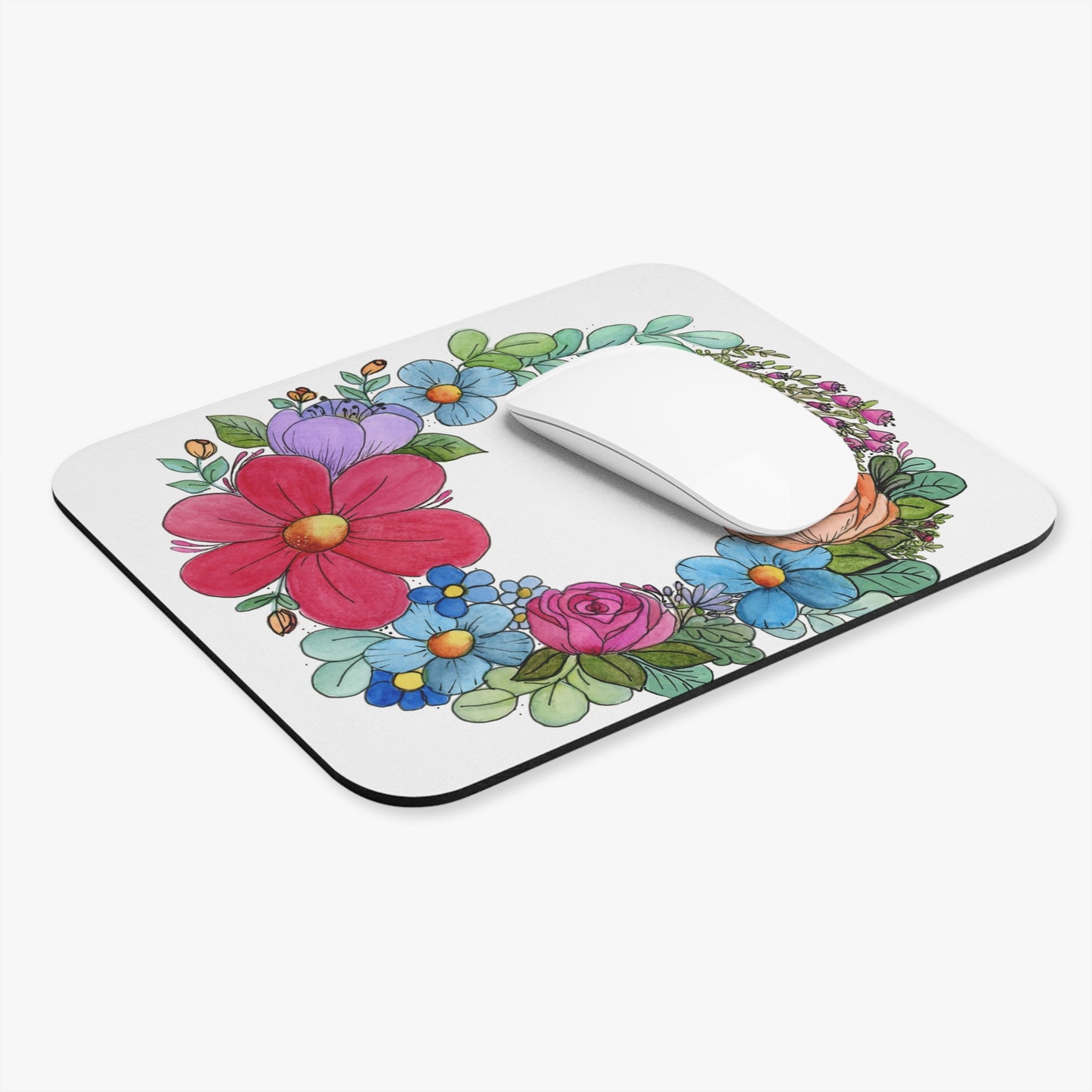 I Heart Wreath Mouse Pad (Rectangle)