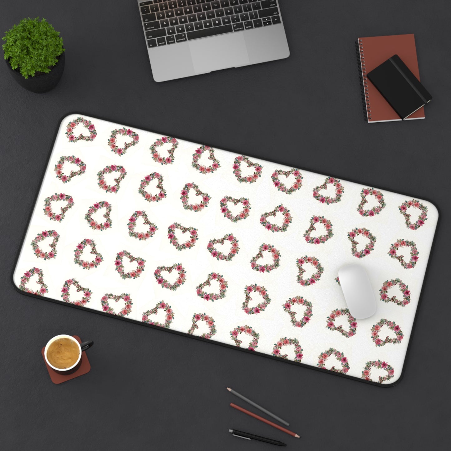 Hearts 2 Desk Mat