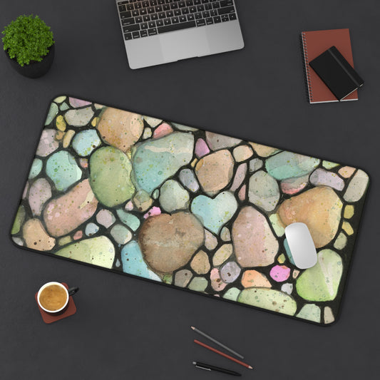 Rocks & Heart  Desk Mat