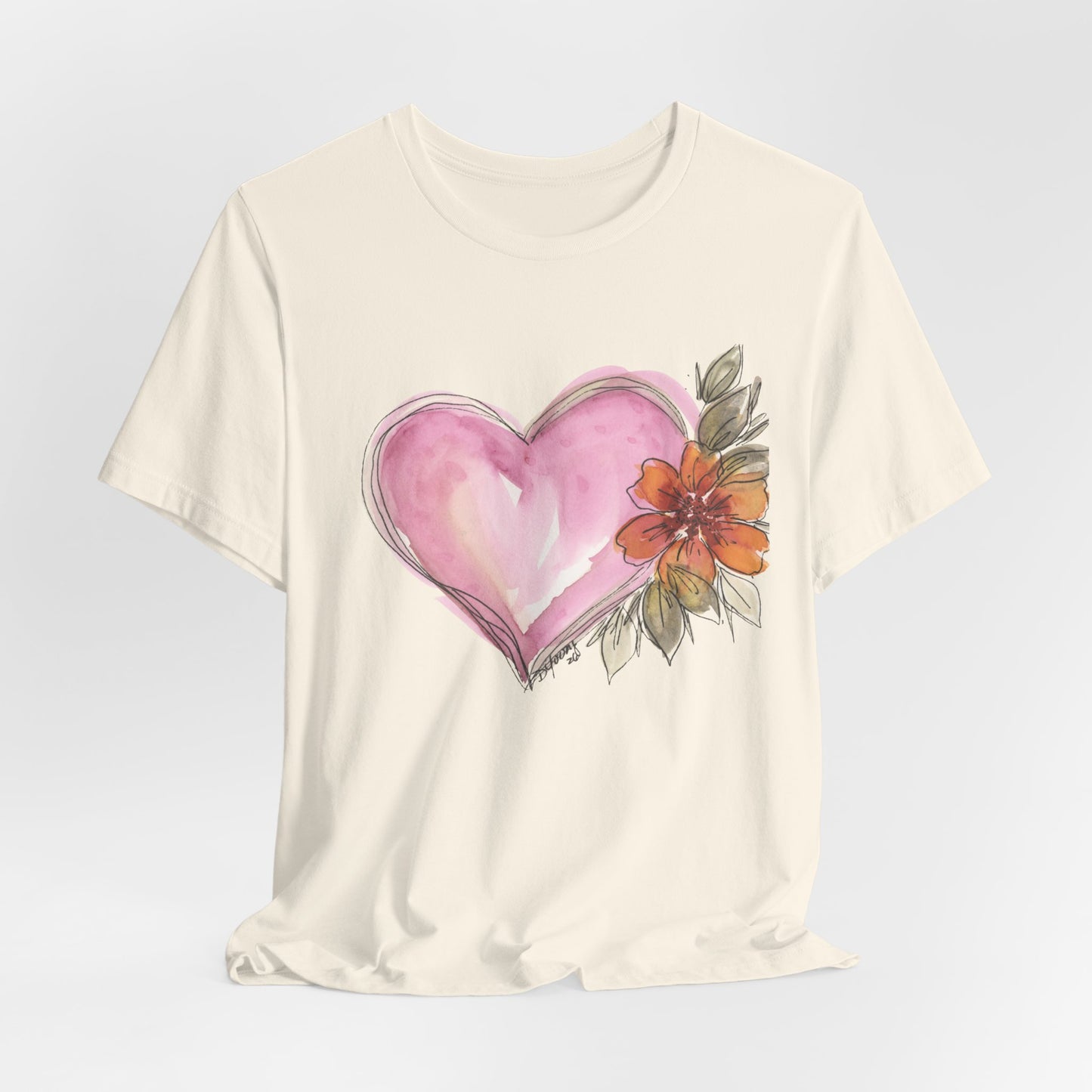 Heart Unisex Jersey Short Sleeve Tee