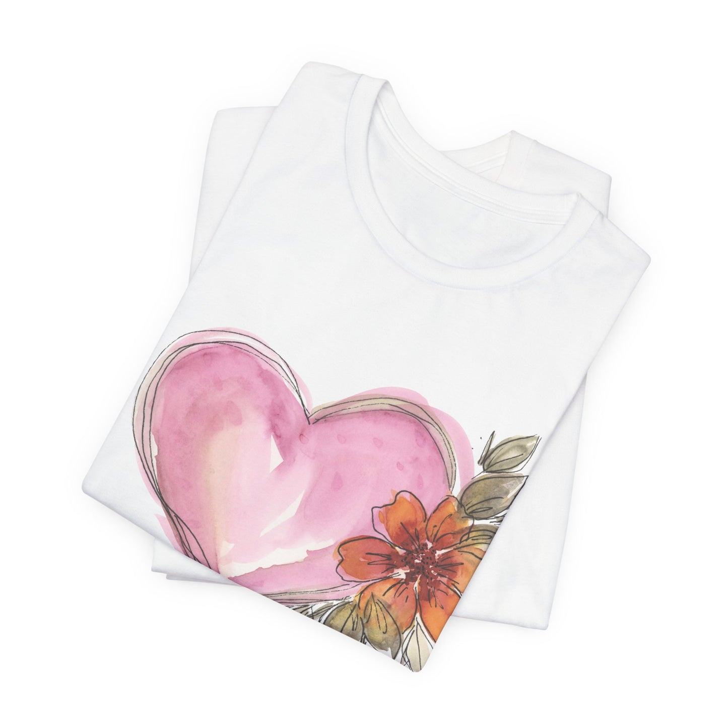Heart Unisex Jersey Short Sleeve Tee