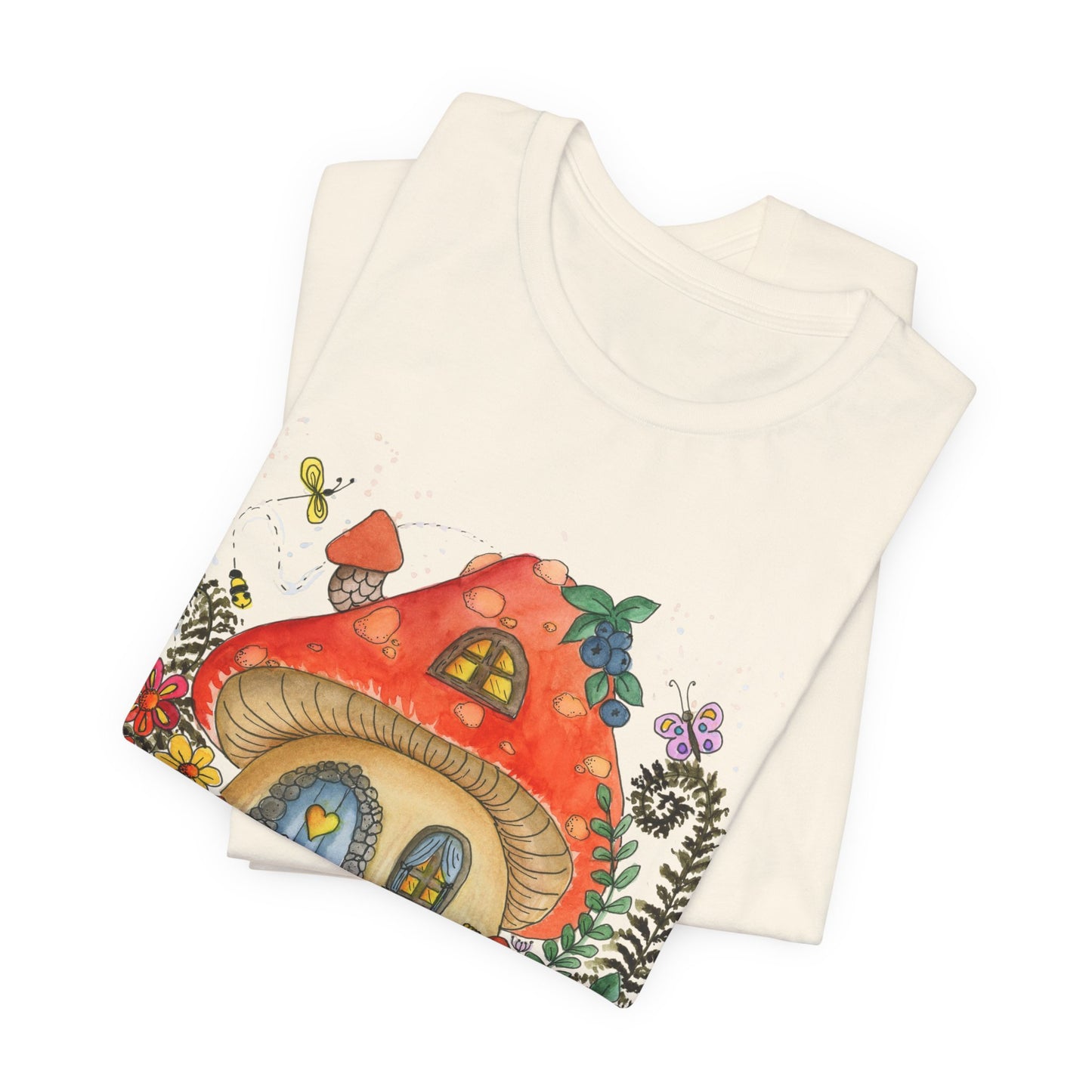 I Heart Mushroom House Short Sleeve Tee