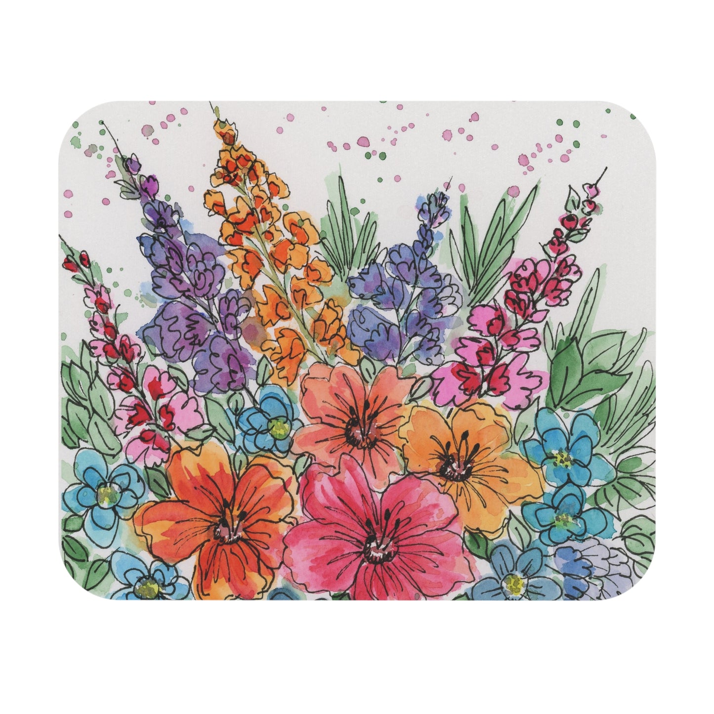 Flower Mouse Pad (Rectangle)