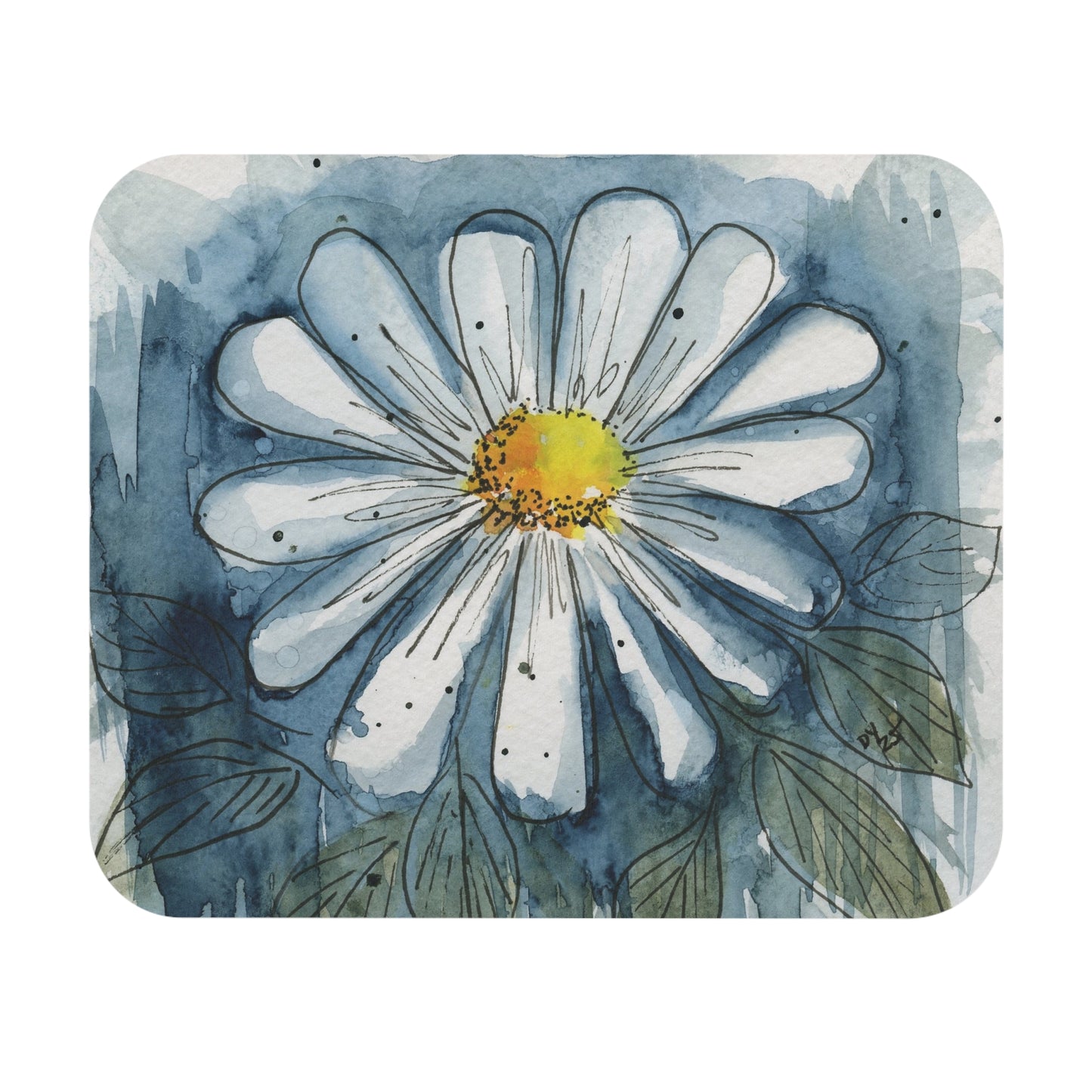 Daisy Flower Mouse Pad (Rectangle)