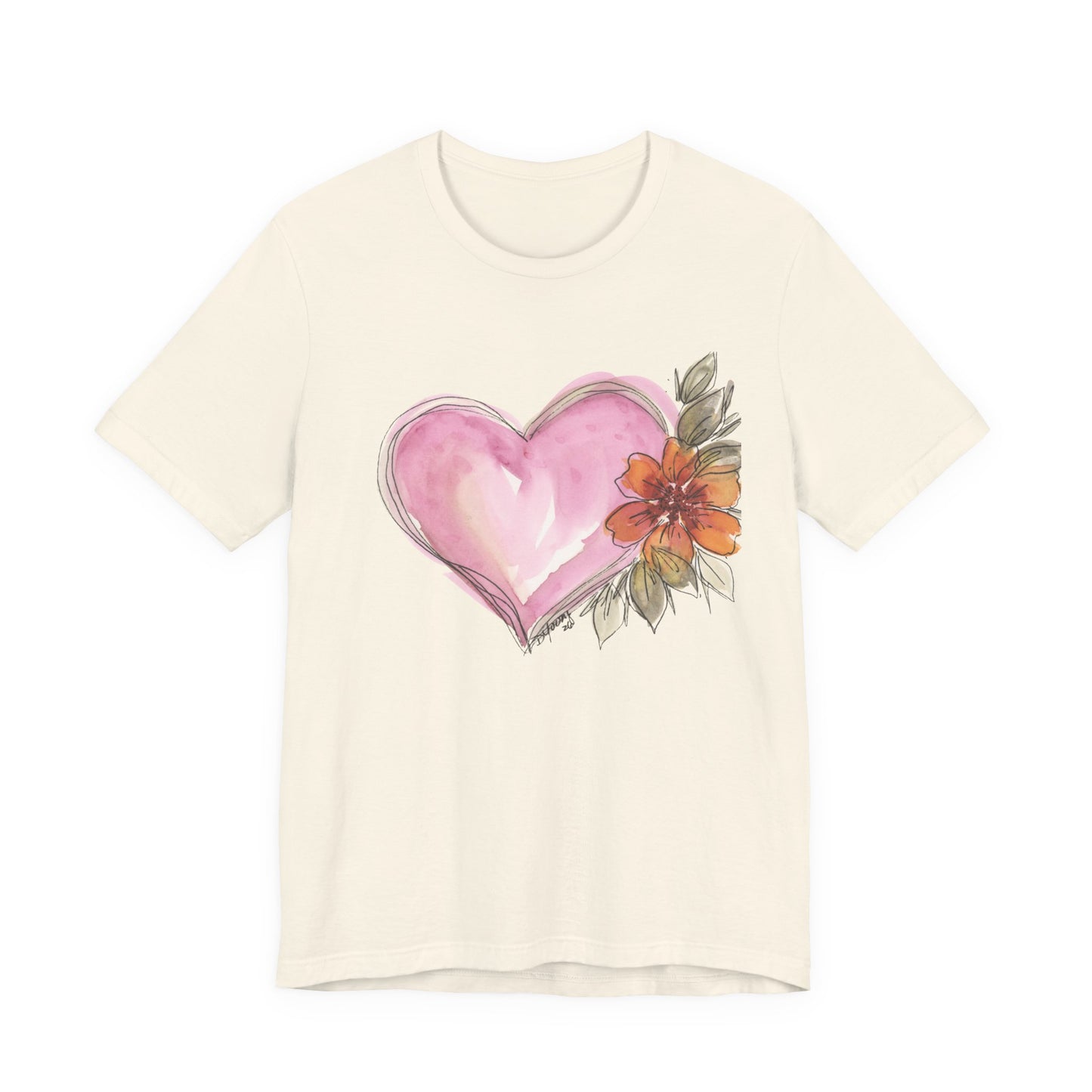 Heart Unisex Jersey Short Sleeve Tee