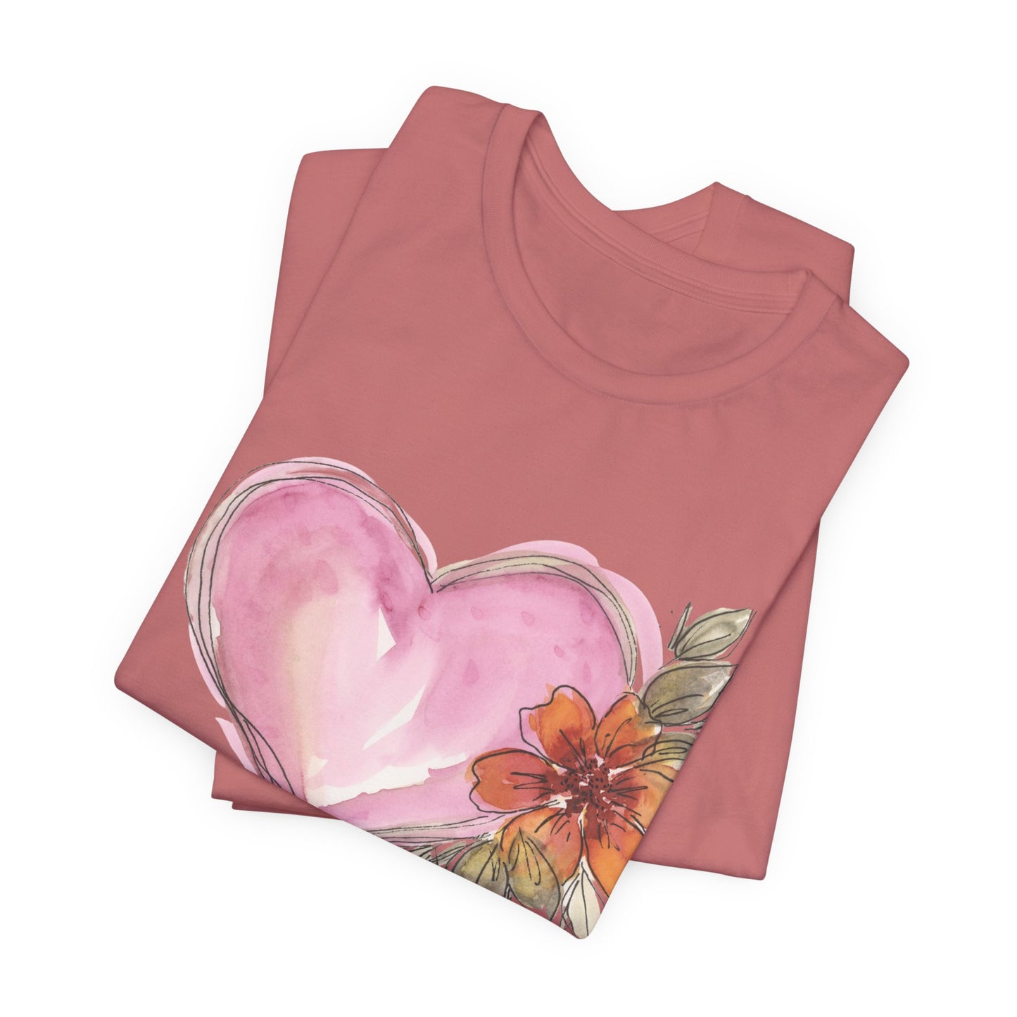 Heart Unisex Jersey Short Sleeve Tee