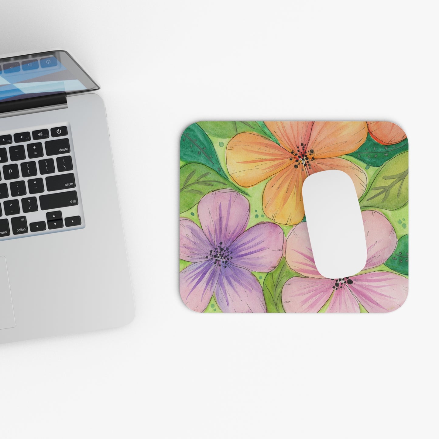 Tropical Flower Mouse Pad (Rectangle)
