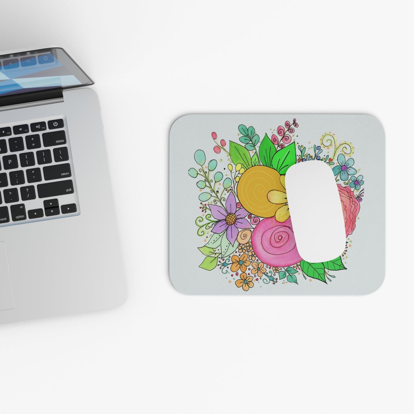 Bright Flower Mouse Pad (Rectangle)