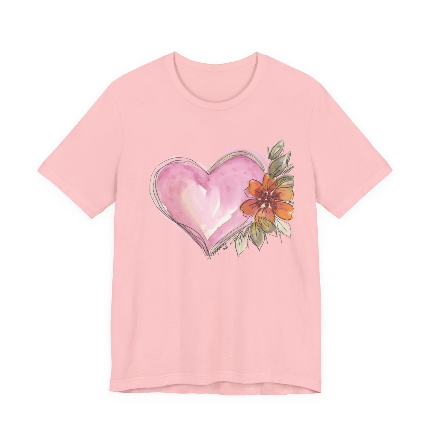 Heart Unisex Jersey Short Sleeve Tee