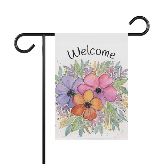 Three Flower Garden & House Banner