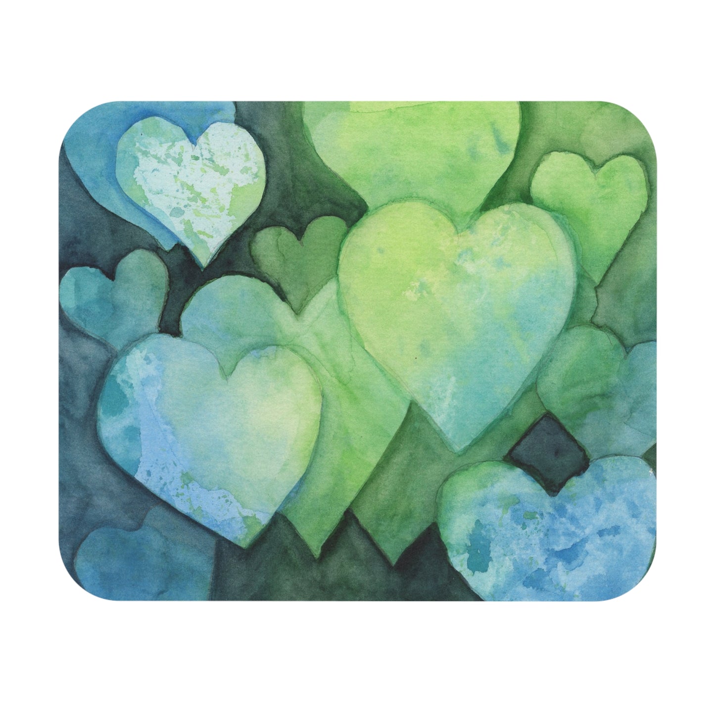 Blue Hearts  Mouse Pad (Rectangle)