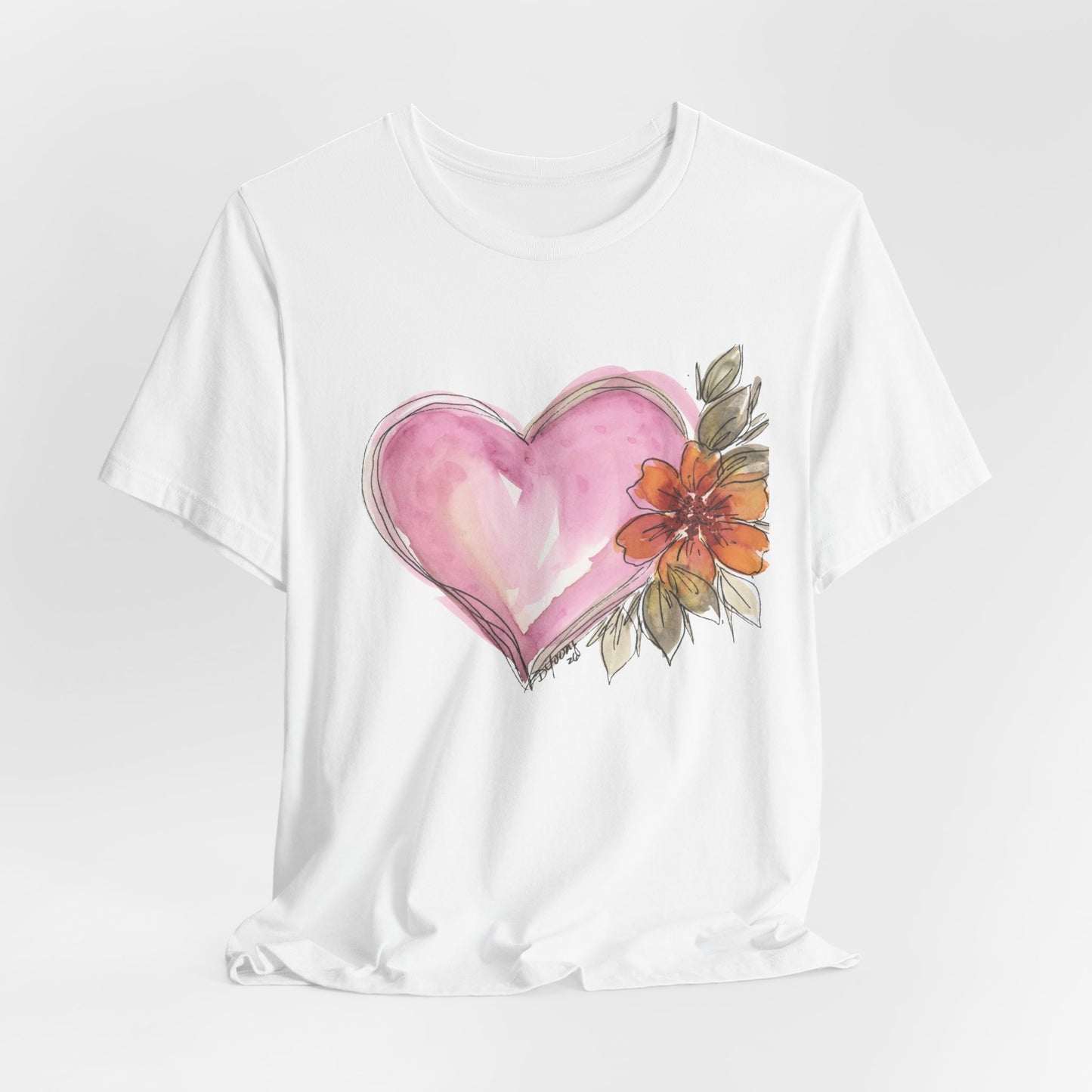 Heart Unisex Jersey Short Sleeve Tee
