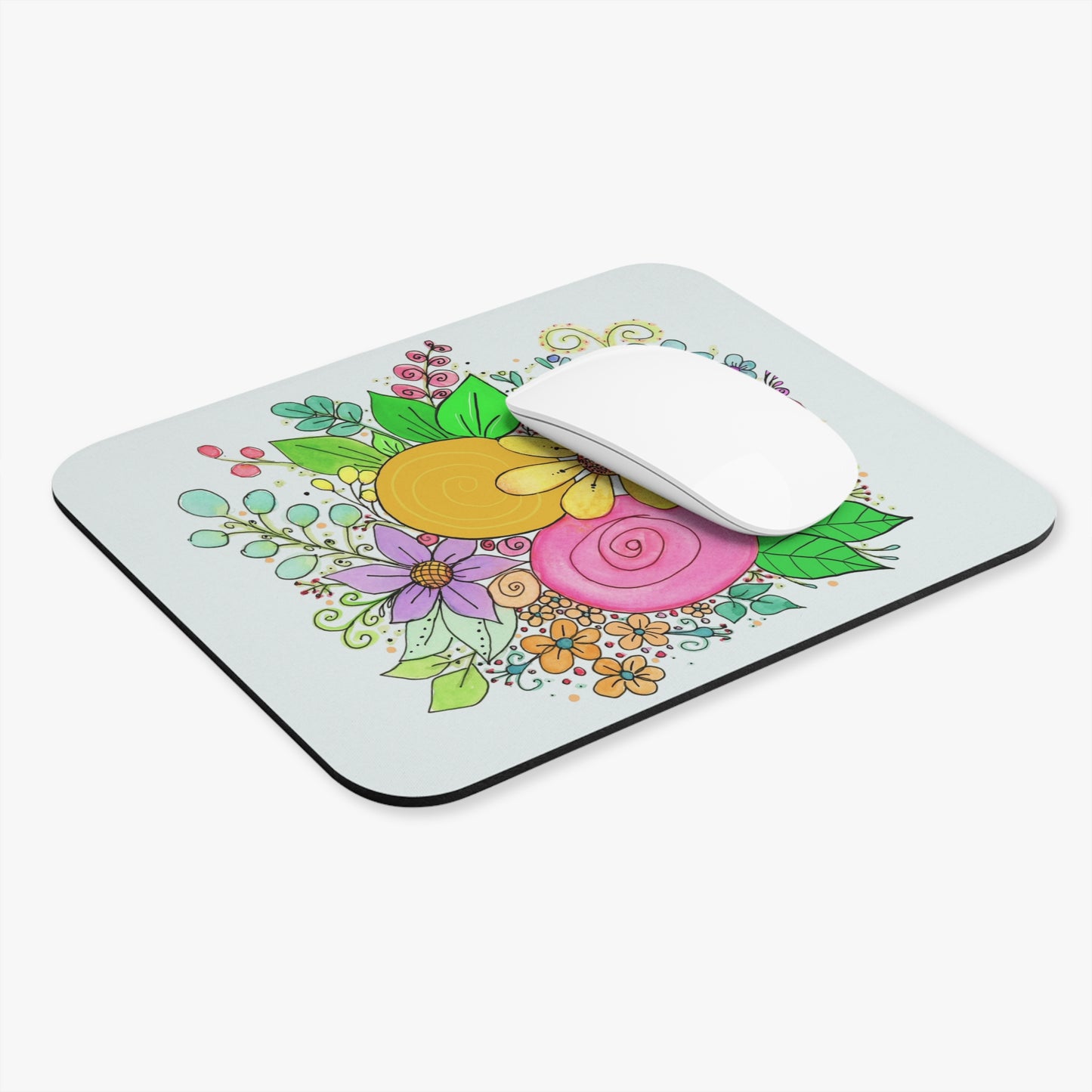 Bright Flower Mouse Pad (Rectangle)