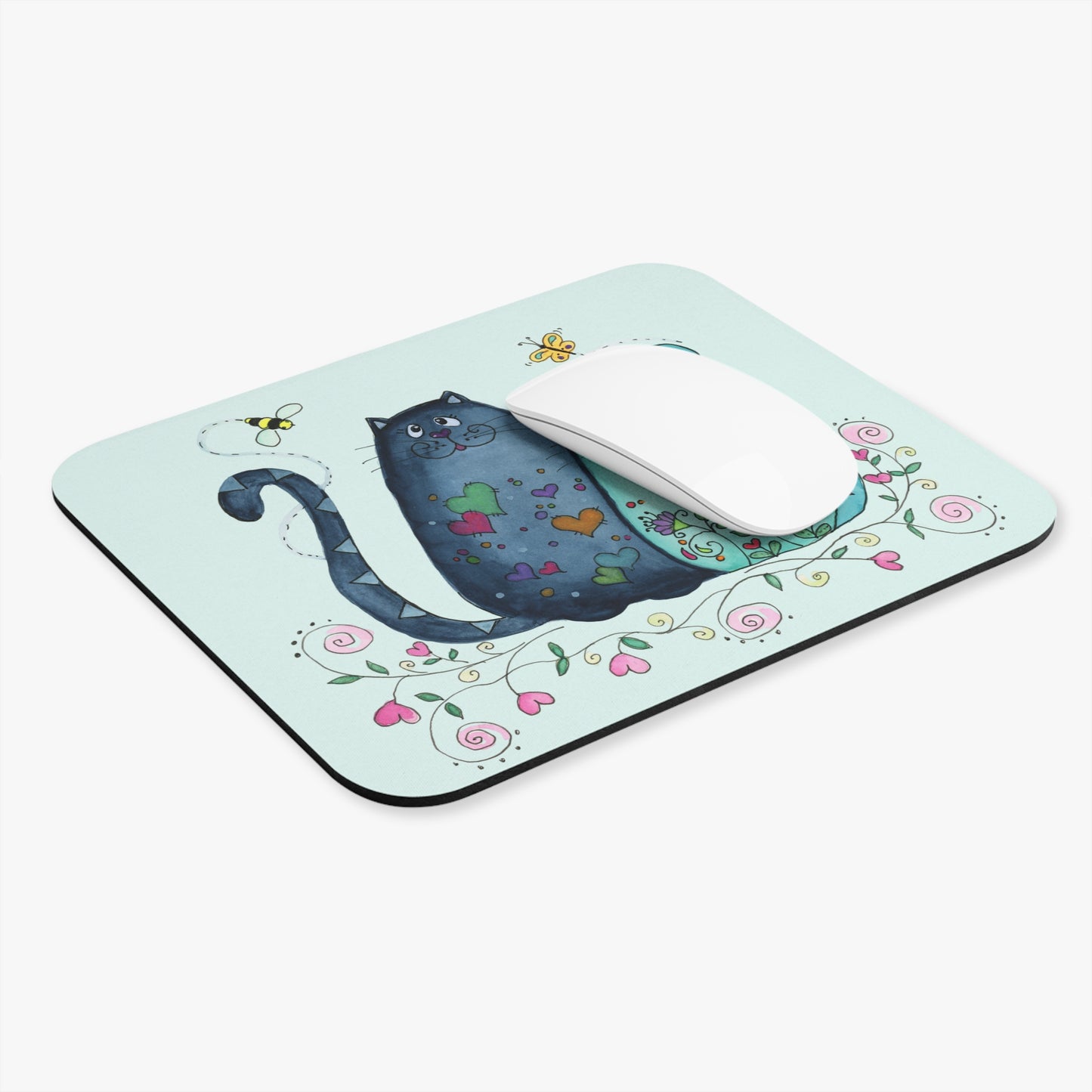 I heart Cats Mouse Pad (Rectangle)