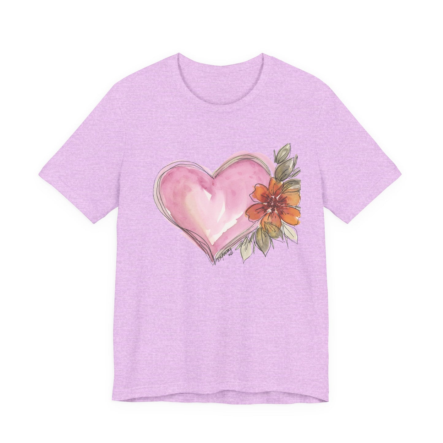 Heart Unisex Jersey Short Sleeve Tee