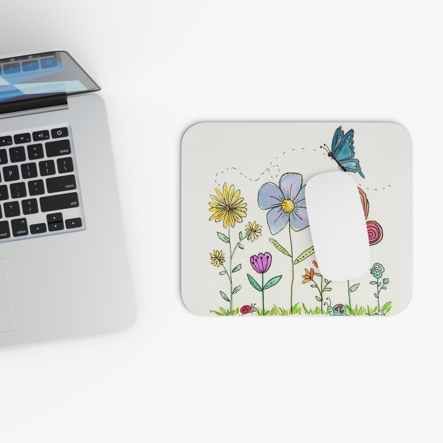 Cute Flower Mouse Pad (Rectangle)
