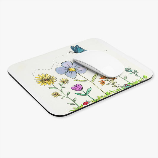 Cute Flower Mouse Pad (Rectangle)