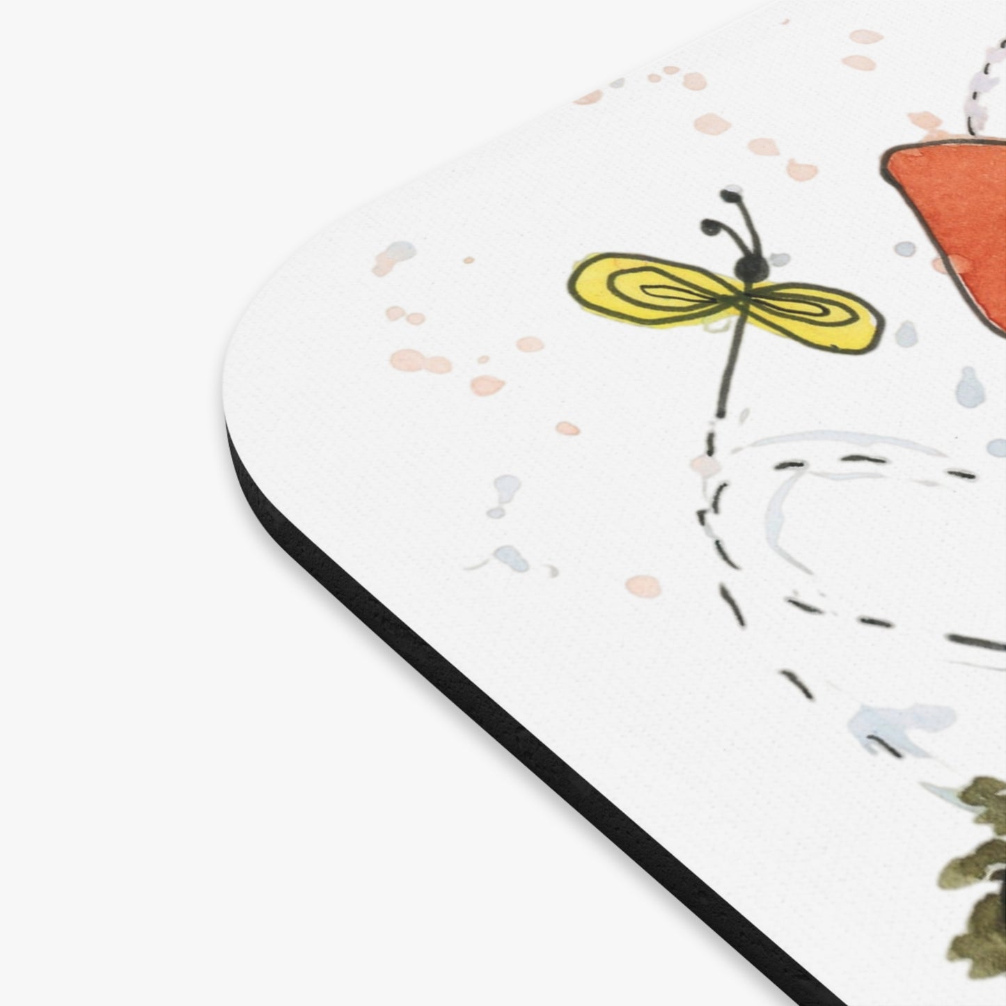 Orange Mushroom House Mouse Pad (Rectangle)