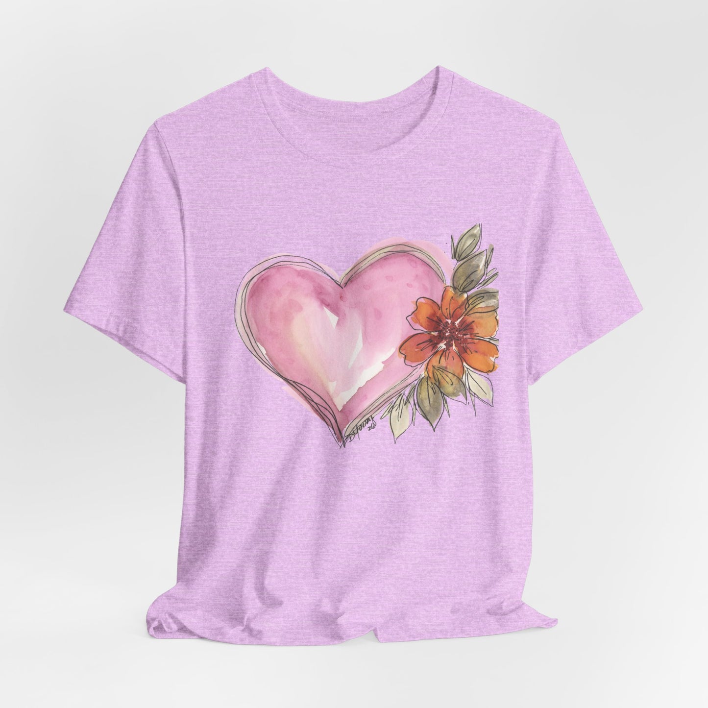 Heart Unisex Jersey Short Sleeve Tee