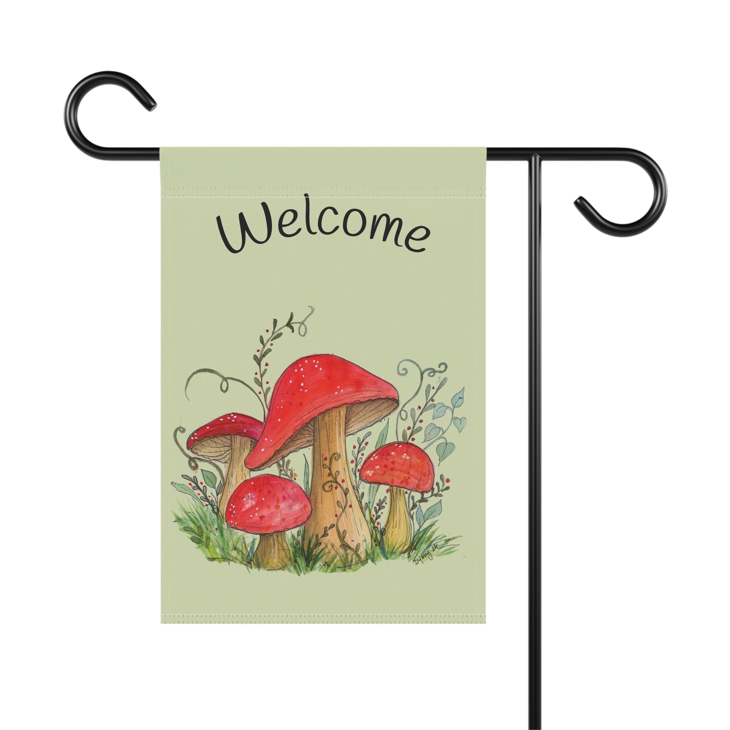 Green Mushroom  Garden & House Banner