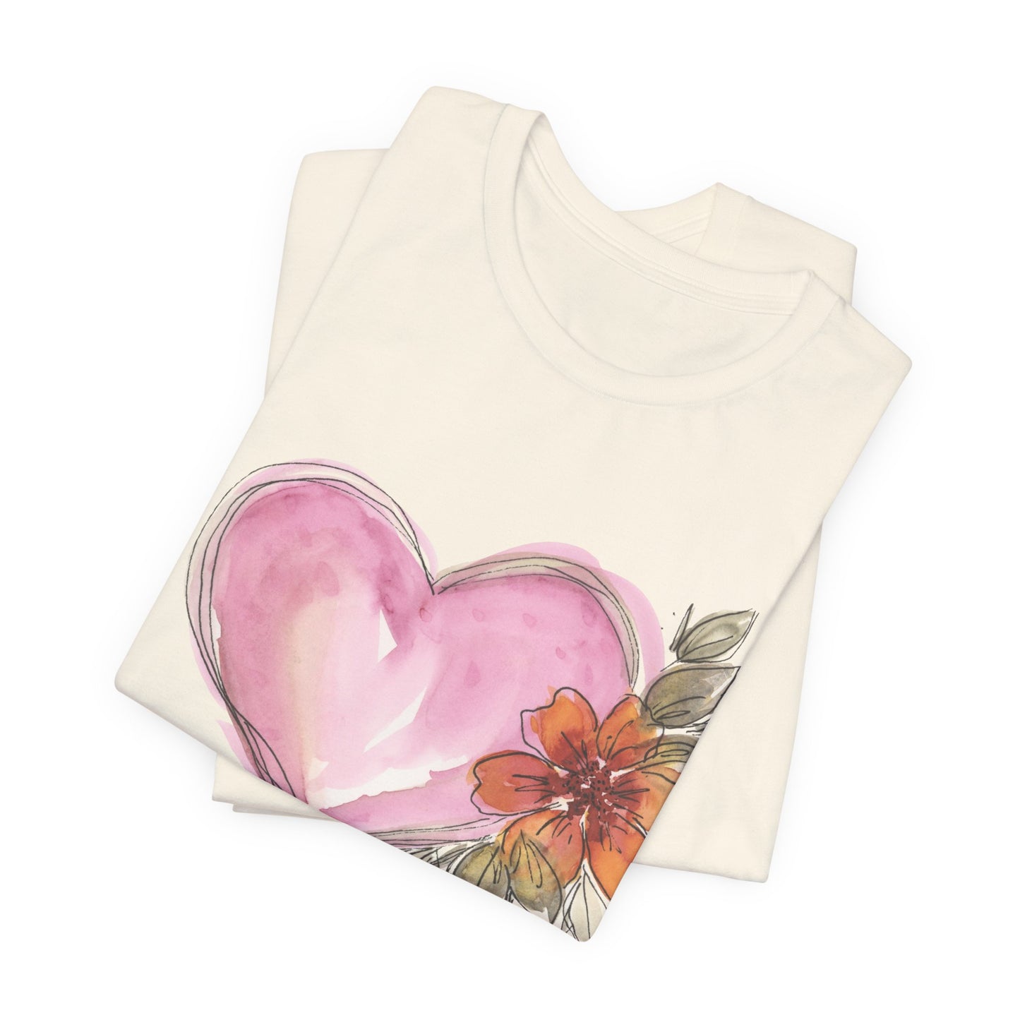 Heart Unisex Jersey Short Sleeve Tee