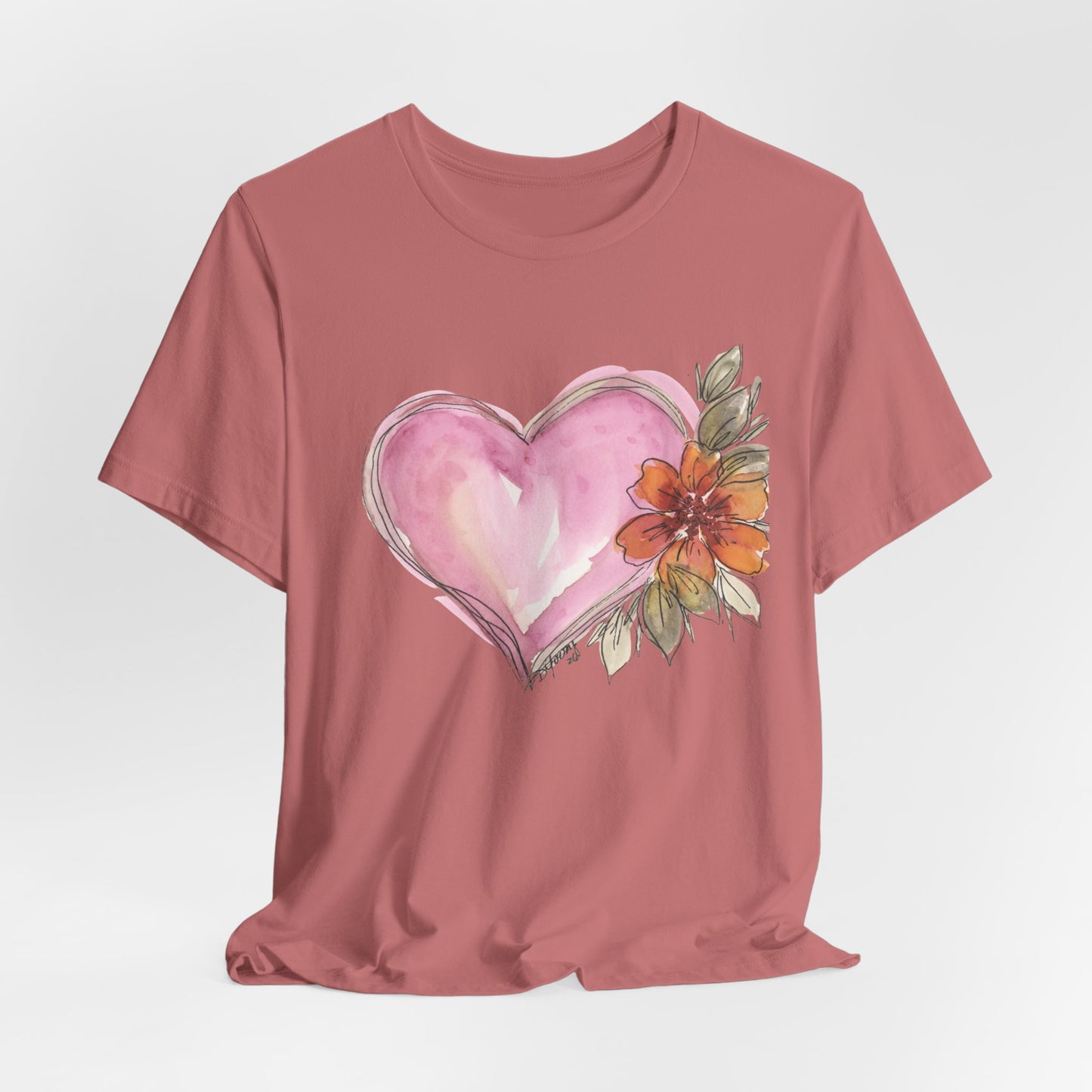 Heart Unisex Jersey Short Sleeve Tee