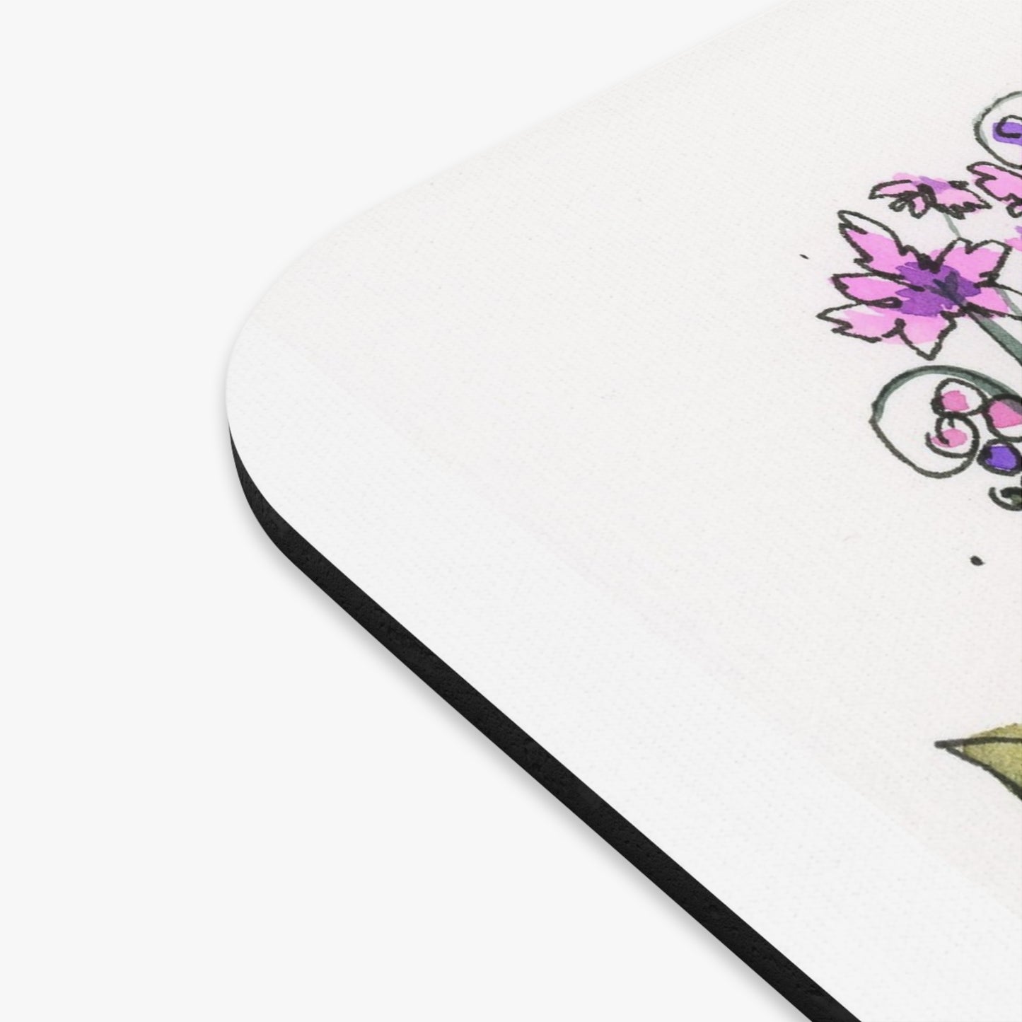 Pink and Purple Heart Mouse Pad (Rectangle)