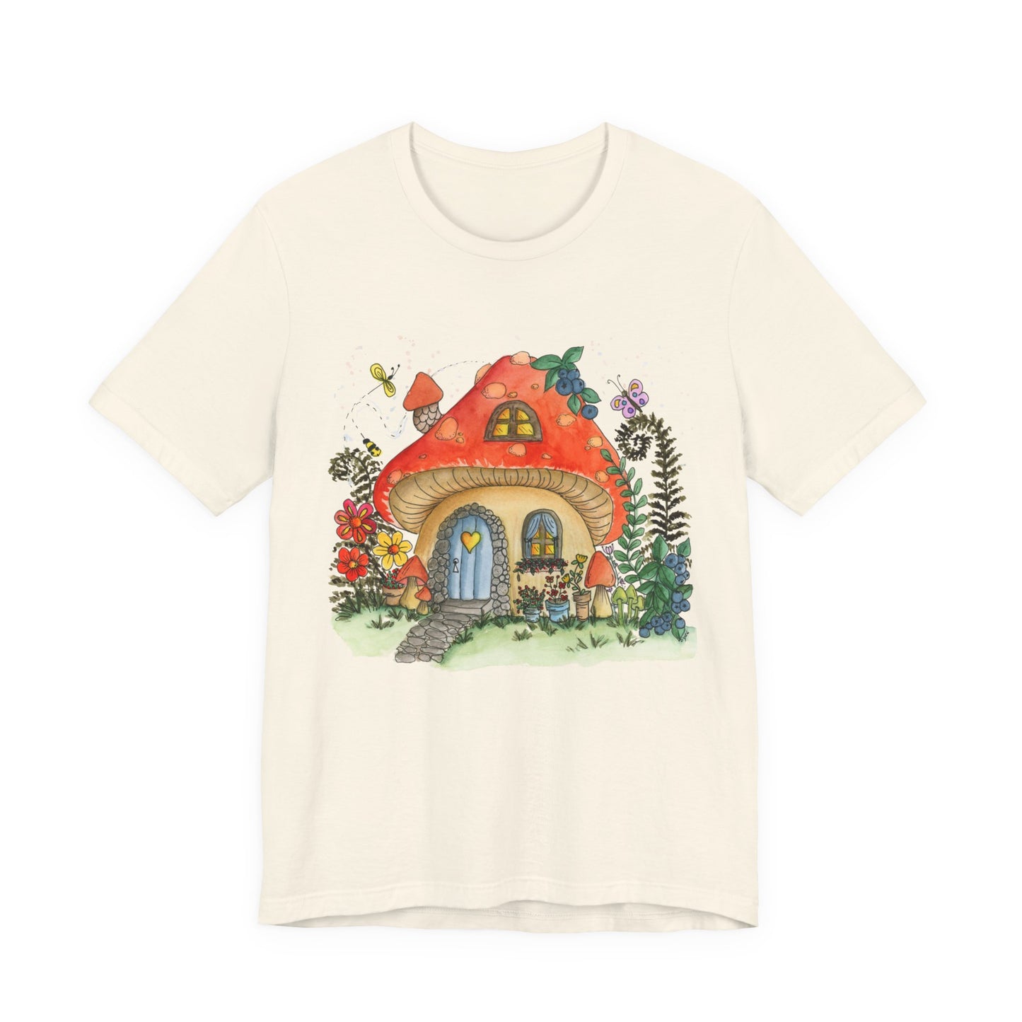 I Heart Mushroom House Short Sleeve Tee