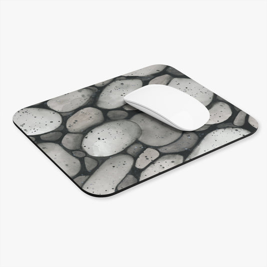 Black and White Rocks Mouse Pad (Rectangle)