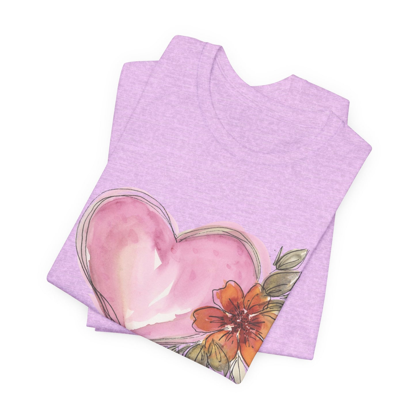 Heart Unisex Jersey Short Sleeve Tee