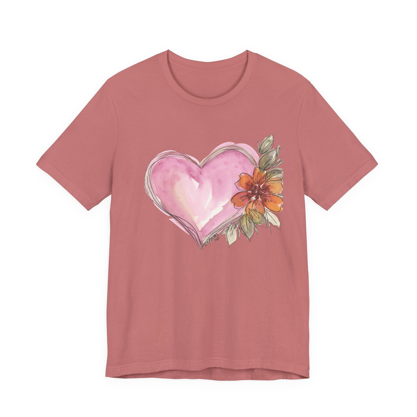 Heart Unisex Jersey Short Sleeve Tee