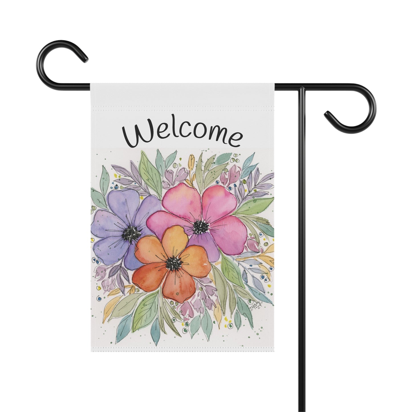 Three Flower Garden & House Banner