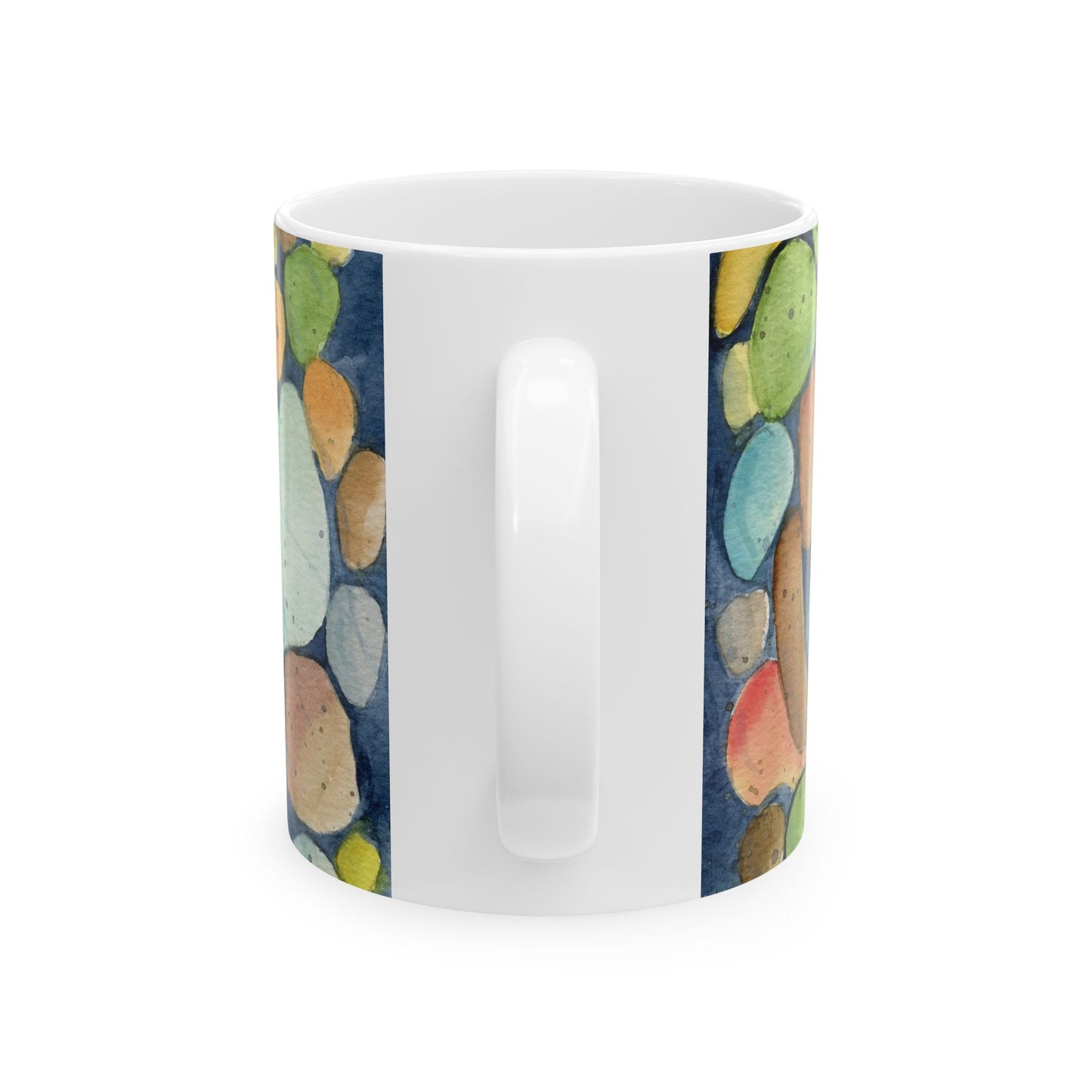 Pastel Rocks Ceramic Mug, (11oz)