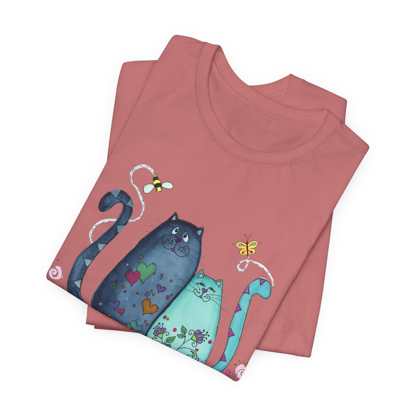 I Heart Cats Short Sleeve Tee