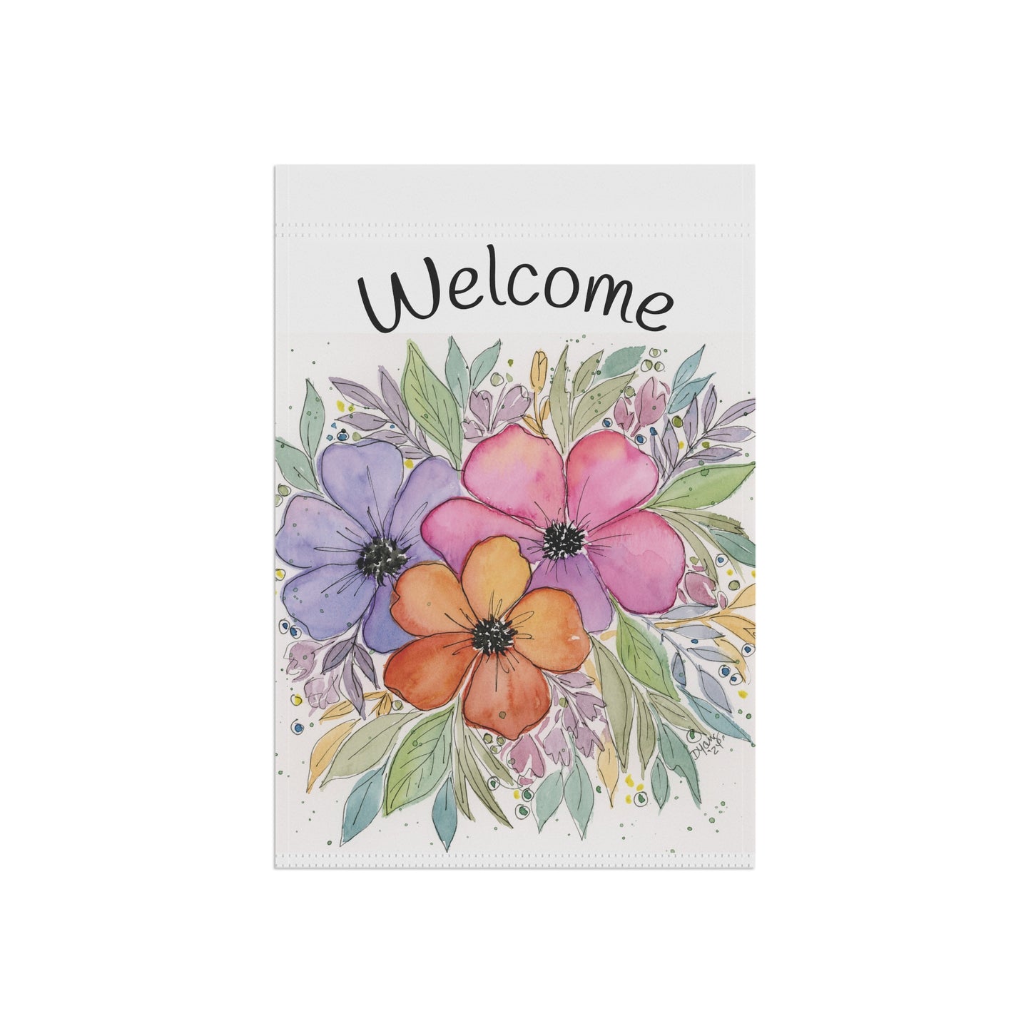 Three Flower Garden & House Banner