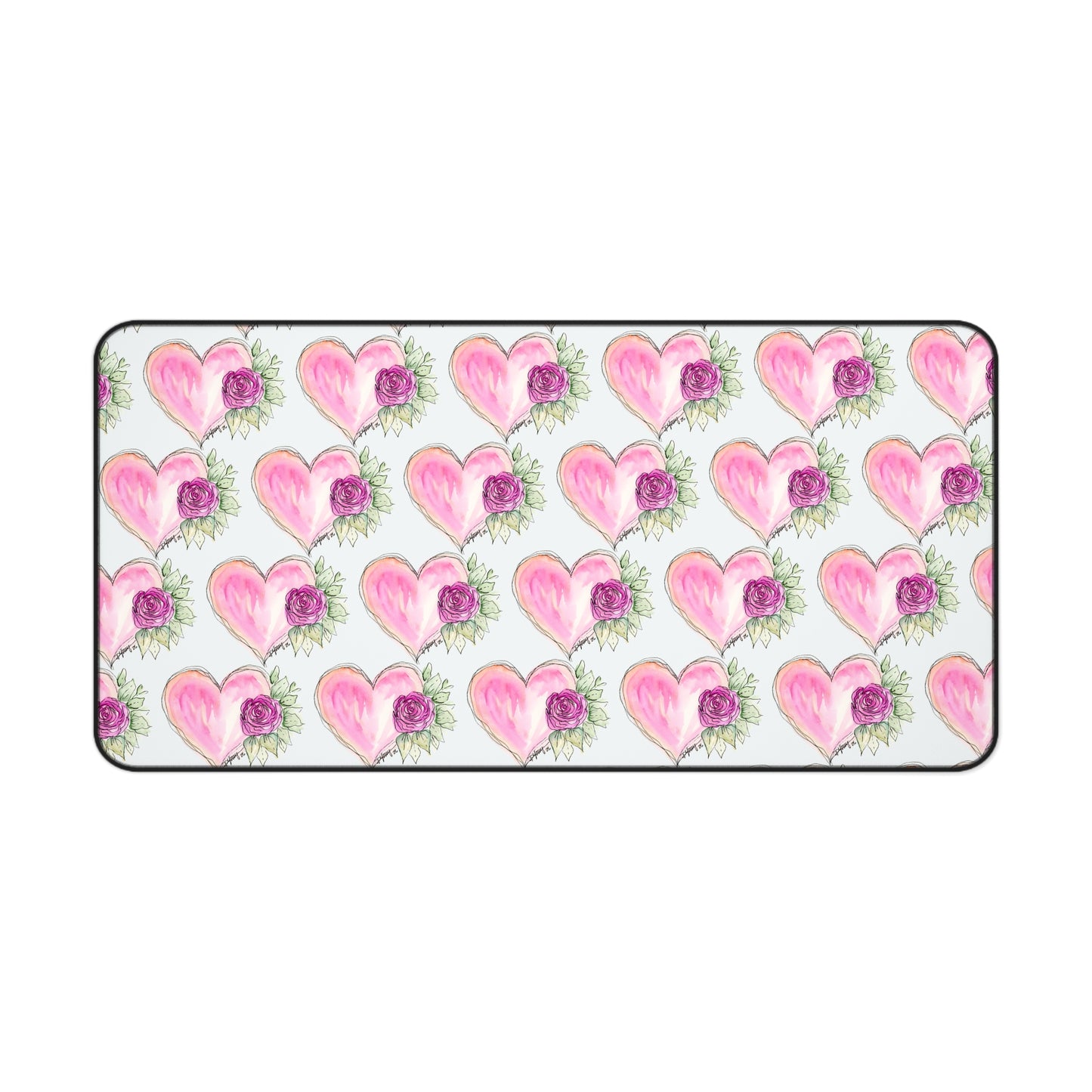 Heart and Rose Desk Mat