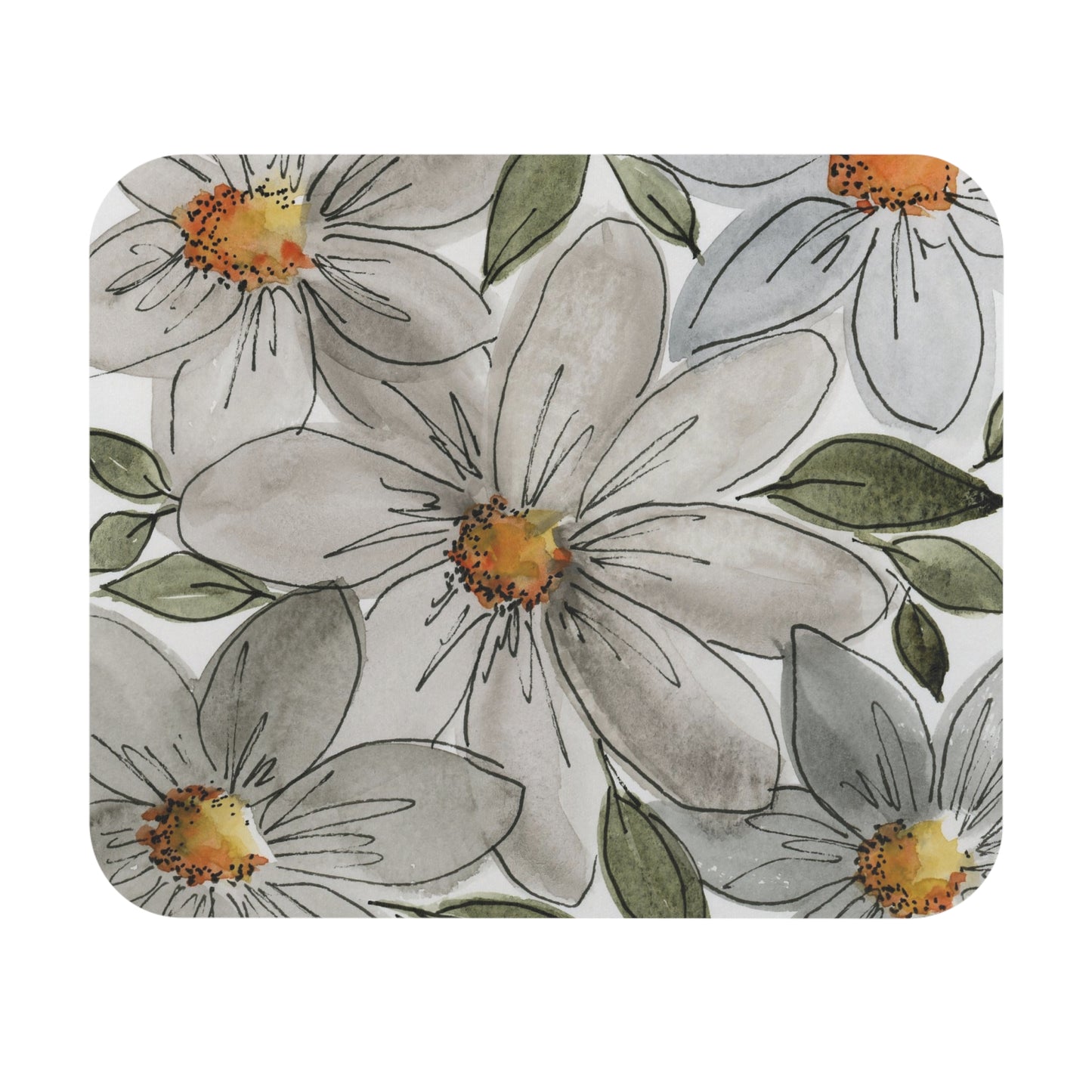 Daisies Flower Mouse Pad (Rectangle)